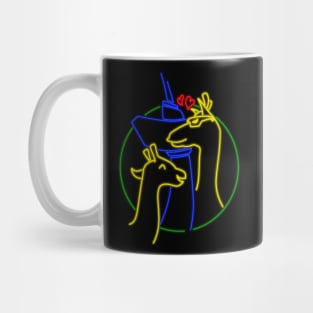 Blijdorp girafs neon sign Mug